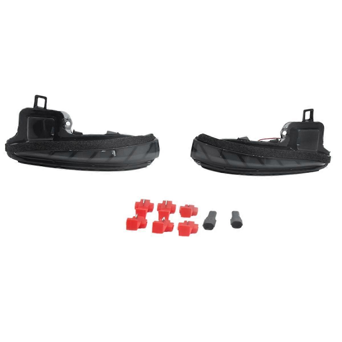 Car Rearview Mirror LED Turn Signal Lights with Wiring Harness Deul Clour Indicator Lights for 2019