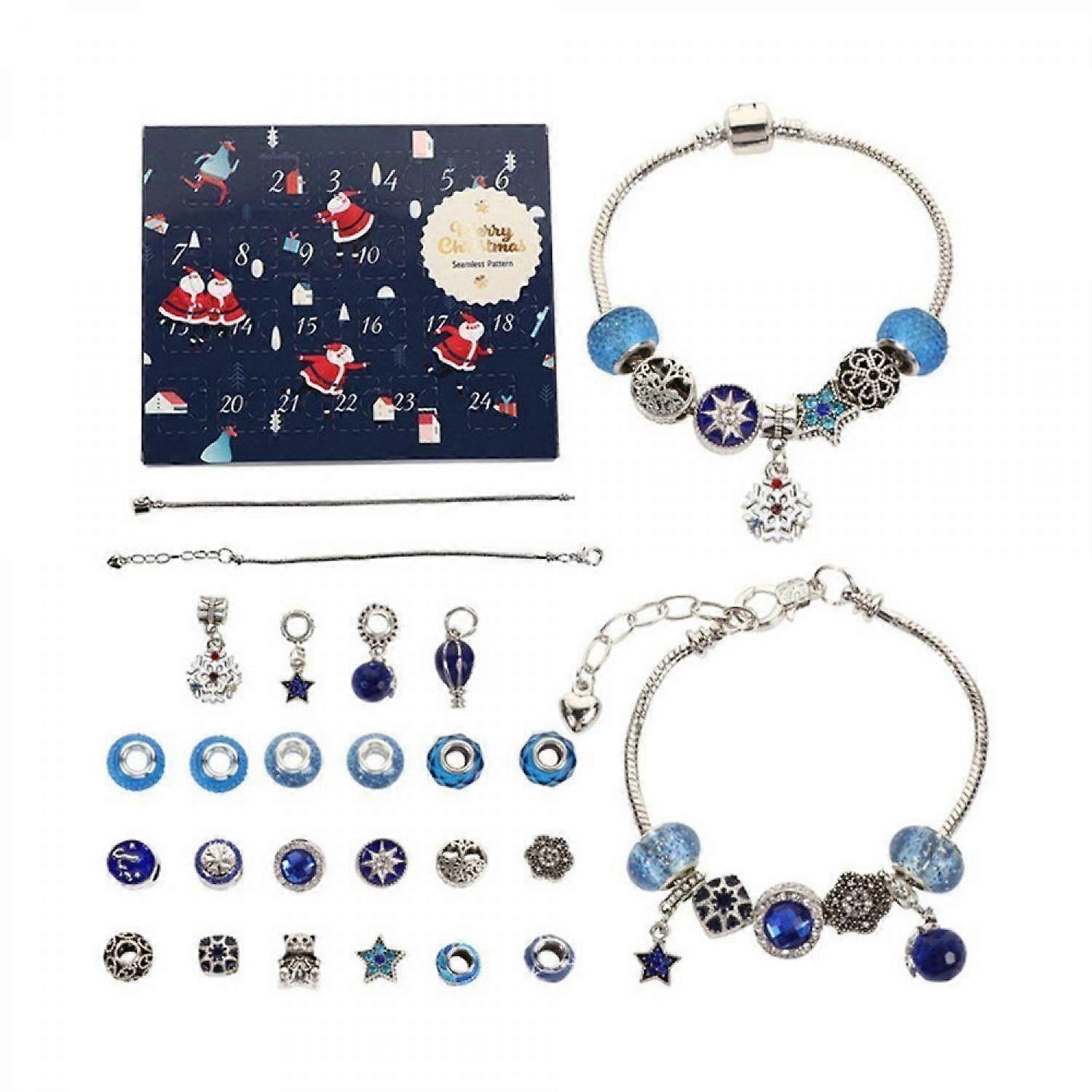 Christmas bracelet bead gift box 24 countdown bracelet