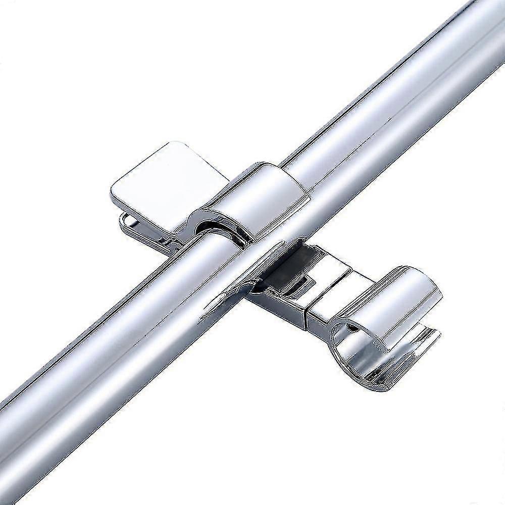 Hand Shower Holder, Shower Head Holder, Replaceable Handheld Shower Holder, Shower Holder, 1825mm Diameter Adjustable, Metal, Chrome, No