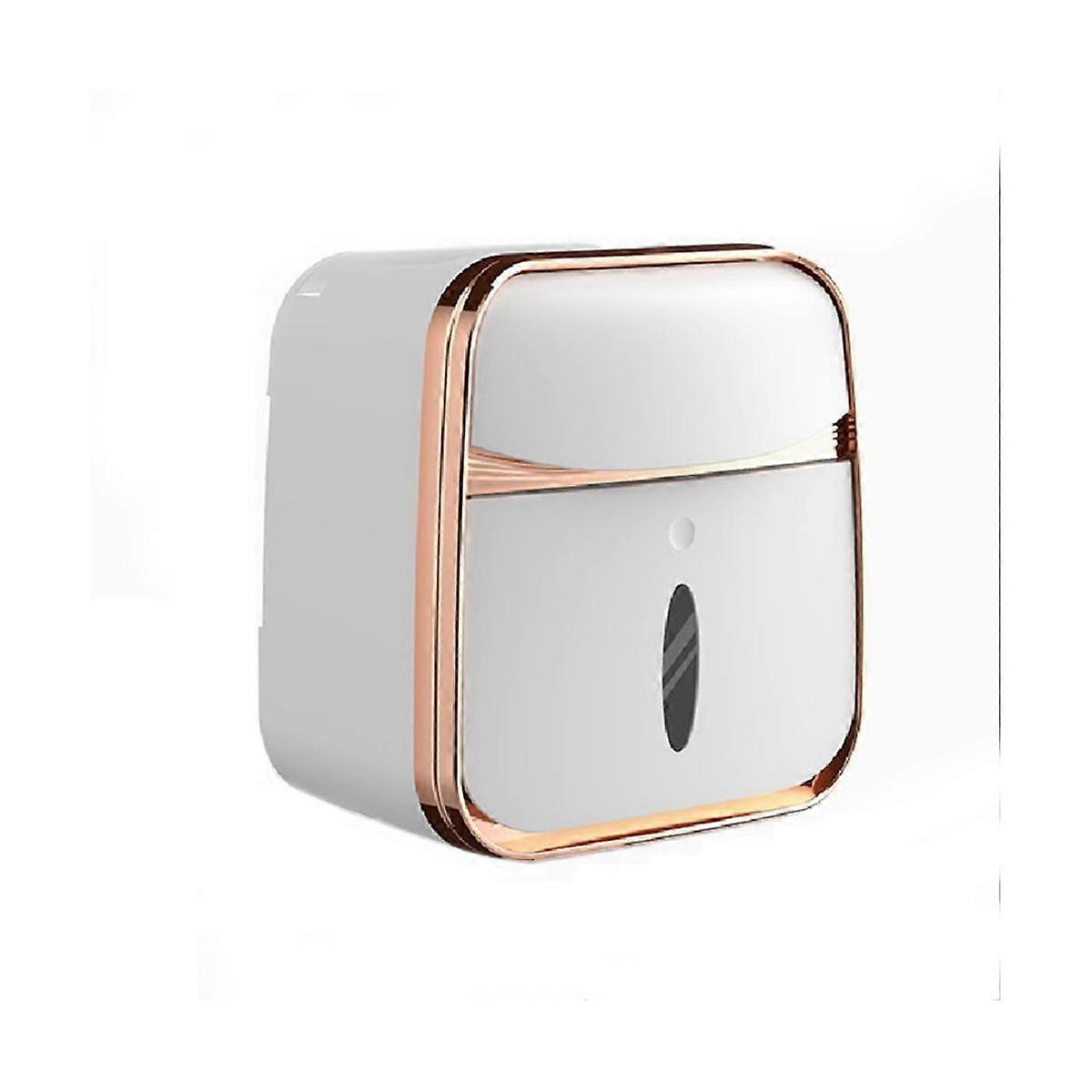 Toilet Tissue Box Wall-Mounted Waterproof Toilet Paper Box Punch-Free Pumping Paper Box Toilet Toil