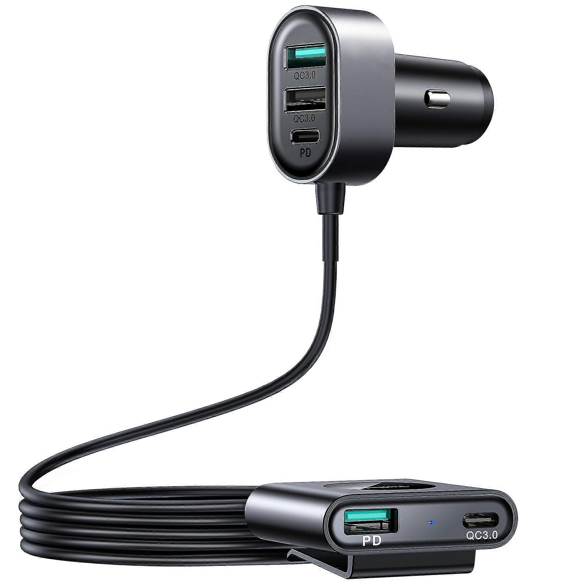 5 Sockets Car Charger 72w For Cigarette Lighter