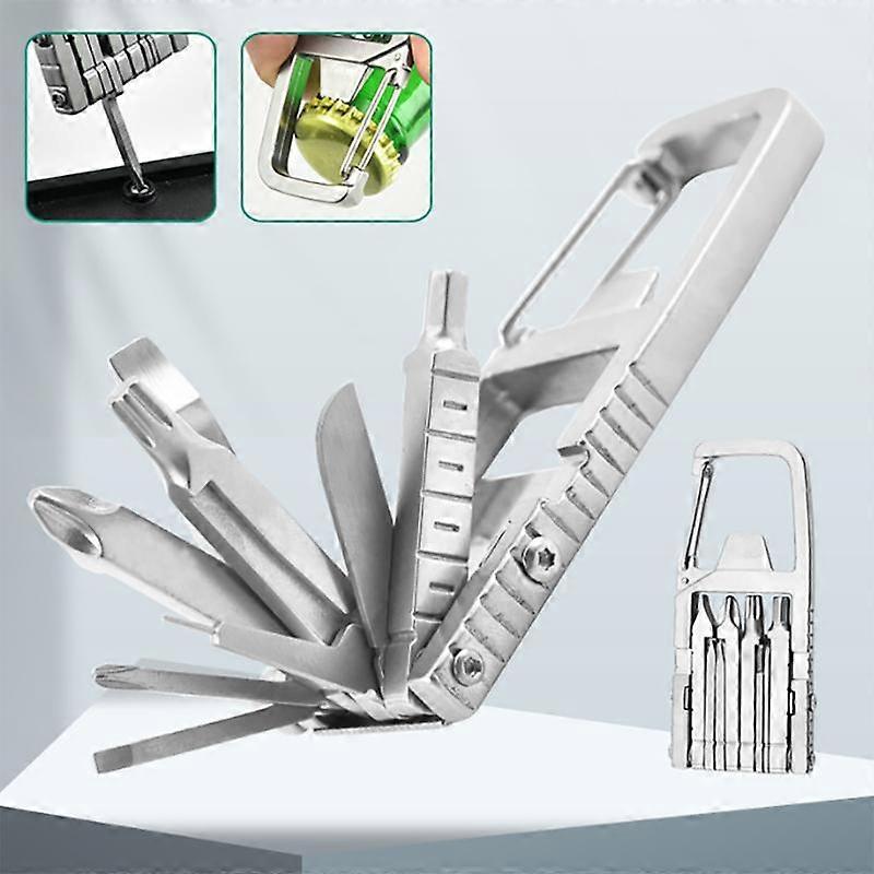 Folding Tool Set with Screwdrivers, 13-in-1 Functional Tools Included