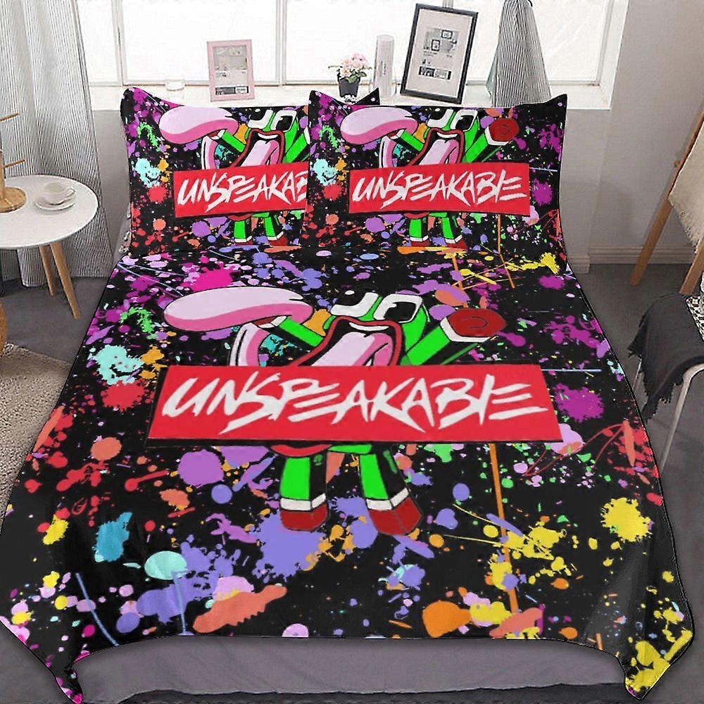Parure de lit HF435 Unspeakable Bedding Set Twin Size,Unspeakable Unspeakable Housse de couette pour garçons Filles Adolescents,Doux Confortable Respirant Enfant 3 Pcs wit