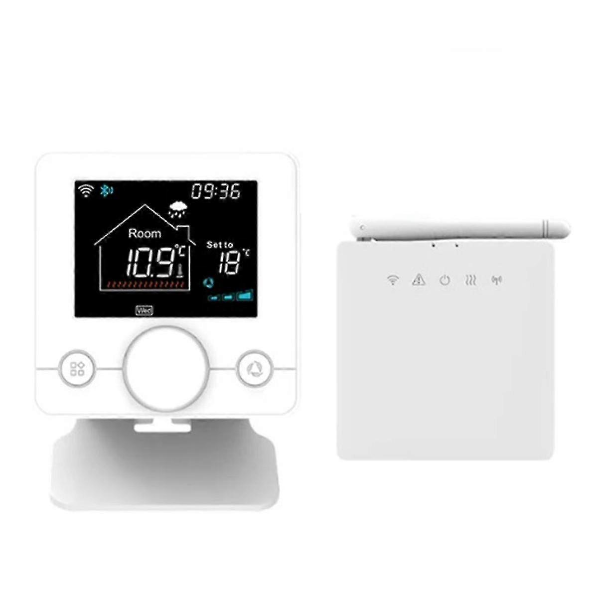 Smart Rf433 Wireless Thermostat Wifi Programmable Temperature Controller For Room Gas Boiler And Voice Alexa(t7w)