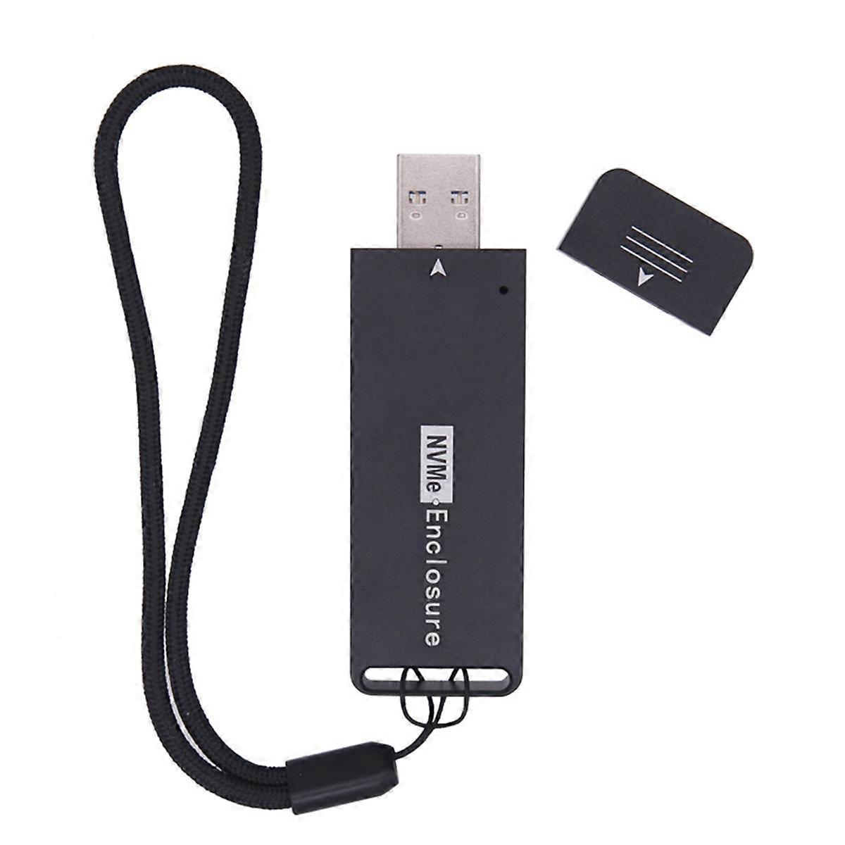 NVME Case Enclosure SSD NVME to USB Adapter M.2 NVMe Box 10Gbps USB3.1 Type-A PCIe M2 SSD Case Encl