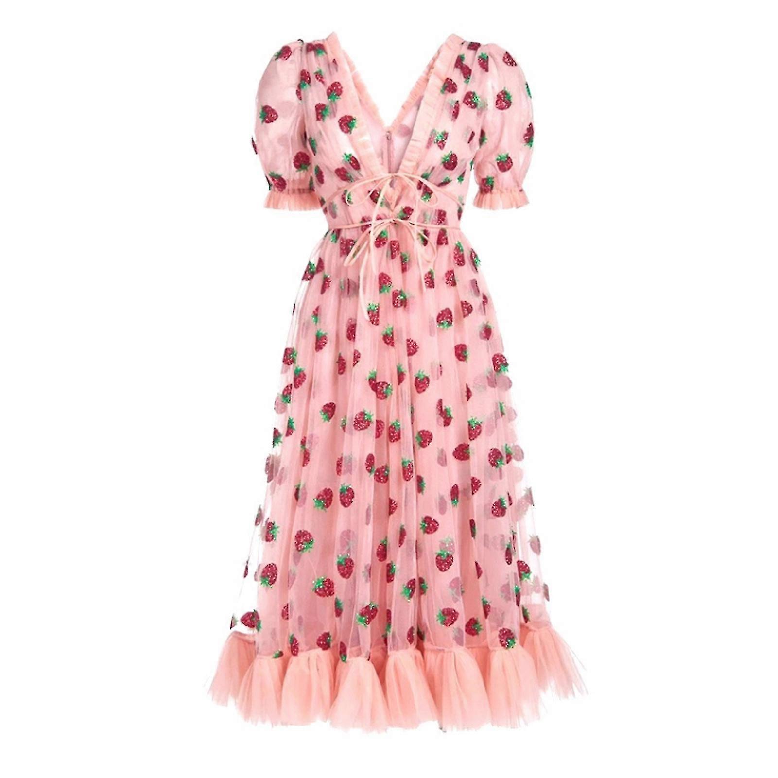 Kadın Elbise Fransız Tatlı Elbise 2 Renk Akşam Yemeği Partisi Için Siyah Pembe Seçin Balo Ziyafet Giymek Birden Fazla Boyut Mevcut