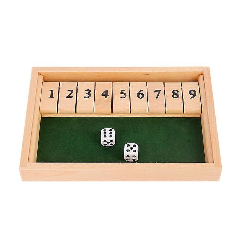 Classic Wooden Board Game-Dice Game-Family Gathering Game-Travel Toy-Suitable for Mathematical Logic Training for Children