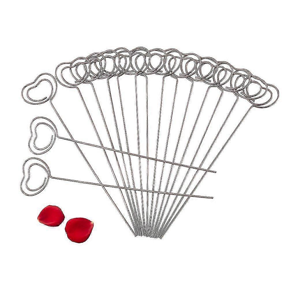 50 X Metal Wires Business Card Holder Memo Photo Picture Paper Note Clip Bracket Diy Craft Home Off