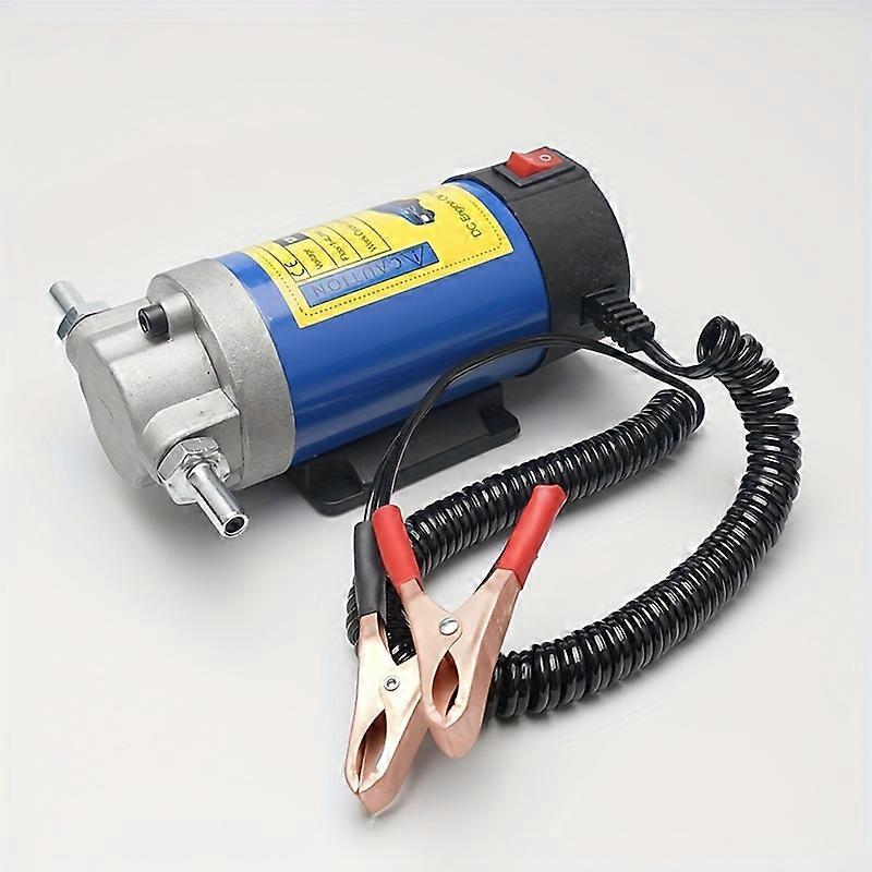Portable 12V 100W Oil Extractor Pump - Easily Transfer Oil/Crude Oil and Fuel with this Powerful Siphon Tool!