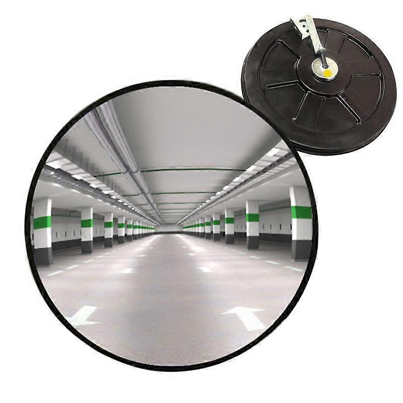 Parking Garage Mirror 118in Outdoor Security Mirror Adjustable Wide Angle Round Street Mirror For Wall Vision Metalizes Convex