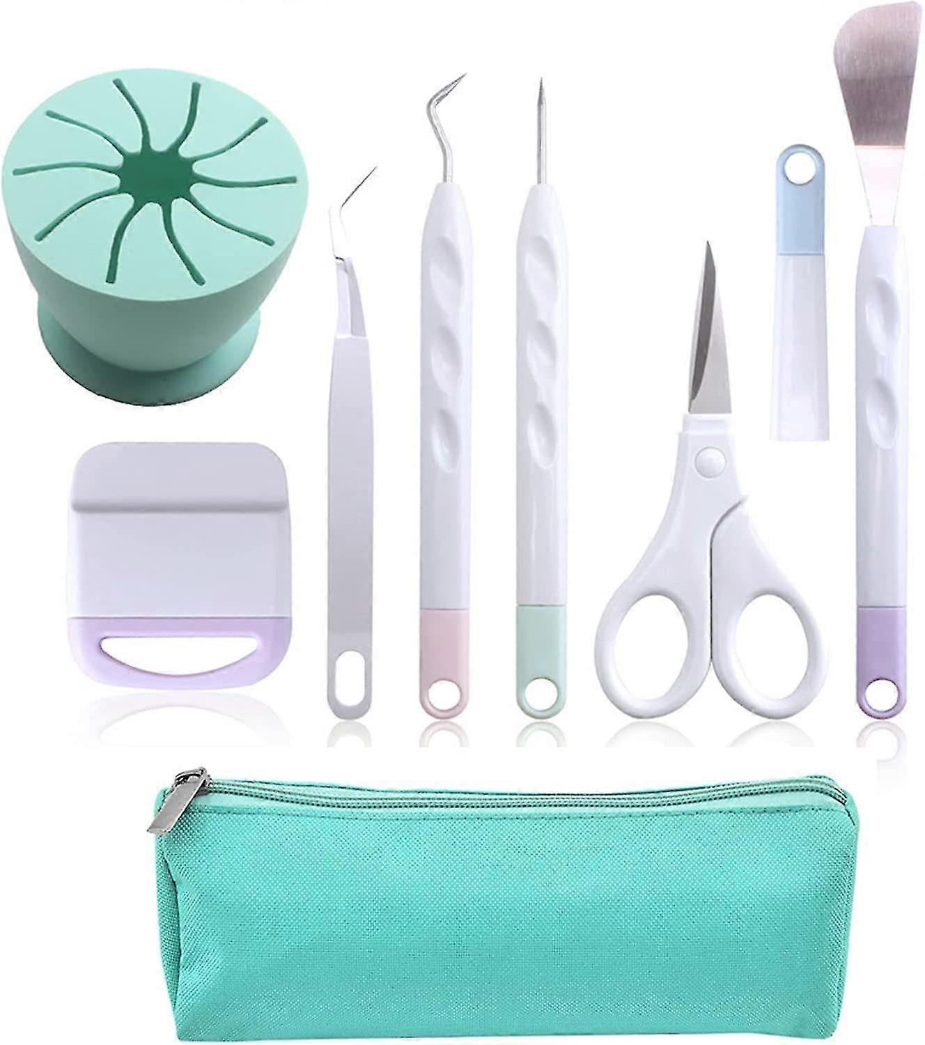 Set Of 6 Basic Vinyl Weeding Tools - Kit; Vinyl Weeding Tools, Diy, Scissors, Scraper, Spatula