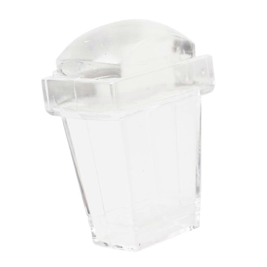 2pcs Square Nail Art Stamping Stamper Scraping Scraper Tool Set Transparent