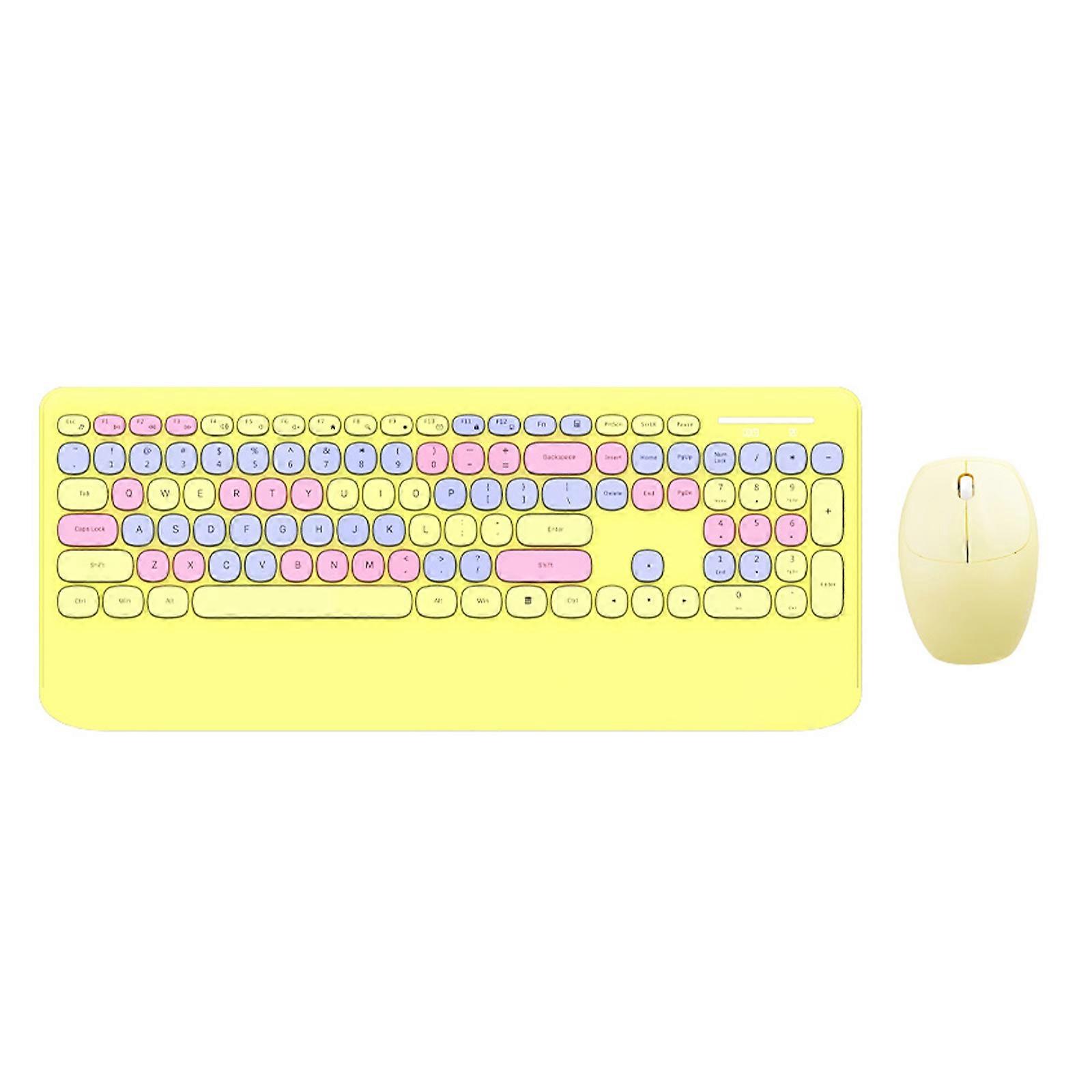 Game Keyboard USB Wireless Mix Color Round Keycap Detachable for Key Cap Game Mo