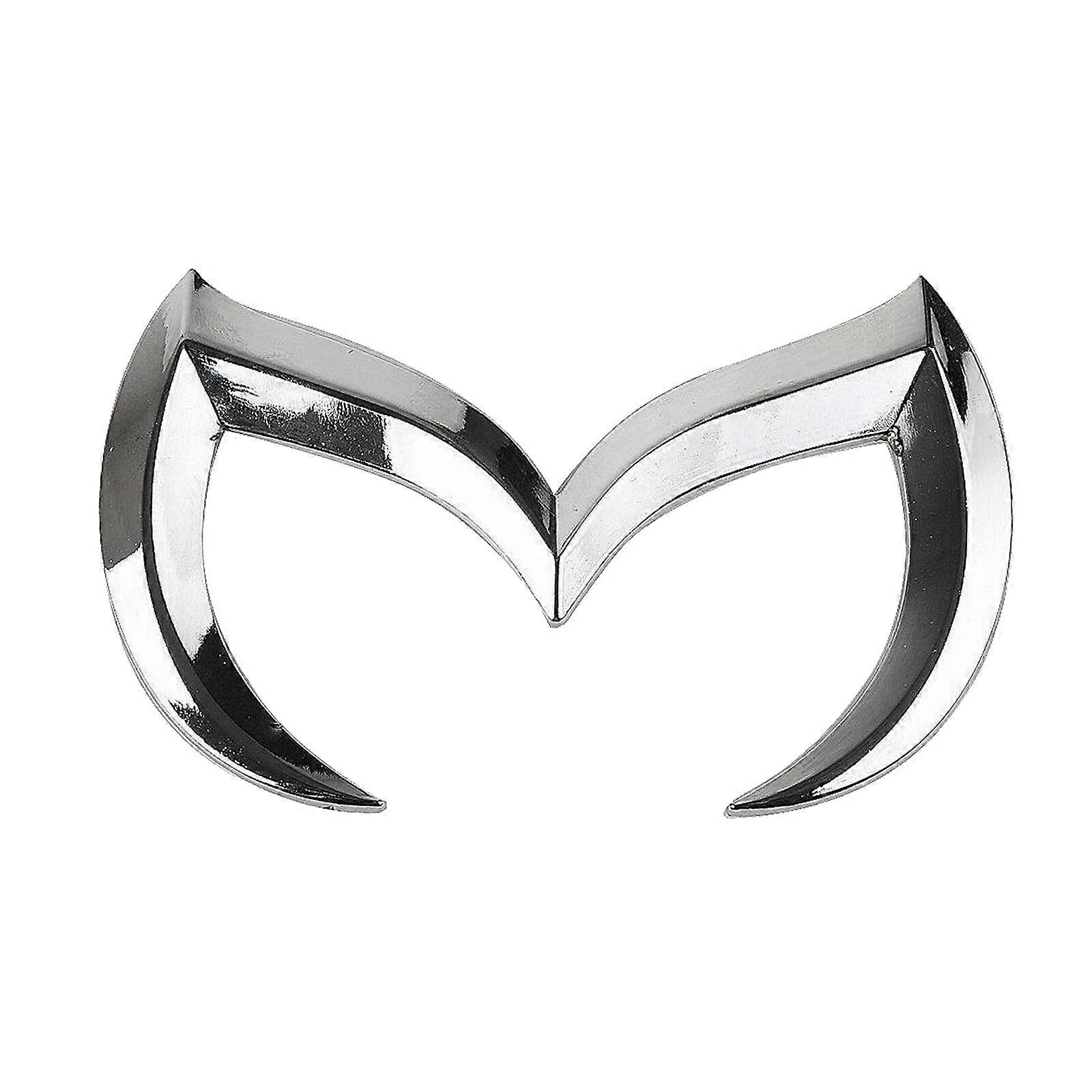 Silver M Logo Emblem Badge Decal for All Model Car Body Rear Trunk Decal Sticker Nameplate Decor Accessories