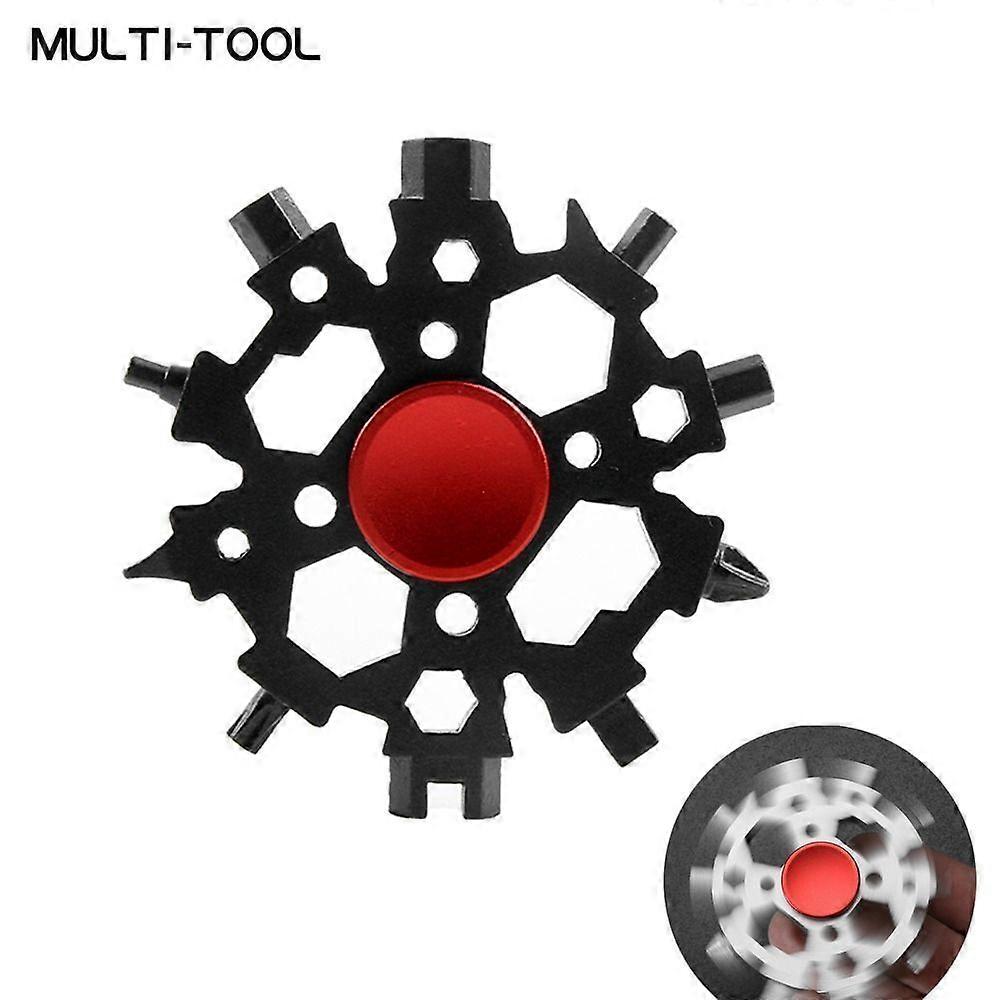 23 In 1 Snowflake Multitool, Stainless Steel Snowflake Wrench/Bottle Opener/Screwdriver Kit