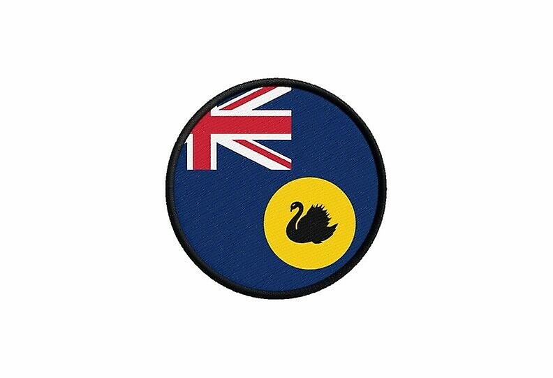 Patch ecusson flag western australia australia prints round thermosticker