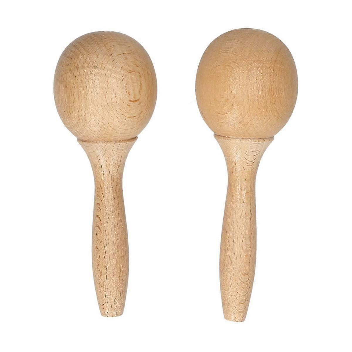 Beech Maraca, Κρουστό Όργανο Ξύλινο Μαράκα Ζευγάρι Κρουστά Μαράκα για Μουσικό Όργανο 1 Ζεύγος