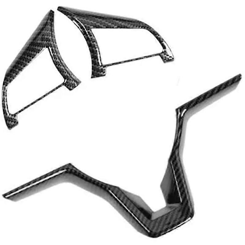 Carbon Fiber Steering Wheel Decoration Cover Frame Trim for Rogue Altima Sentra Kicks LEAF Accessor
