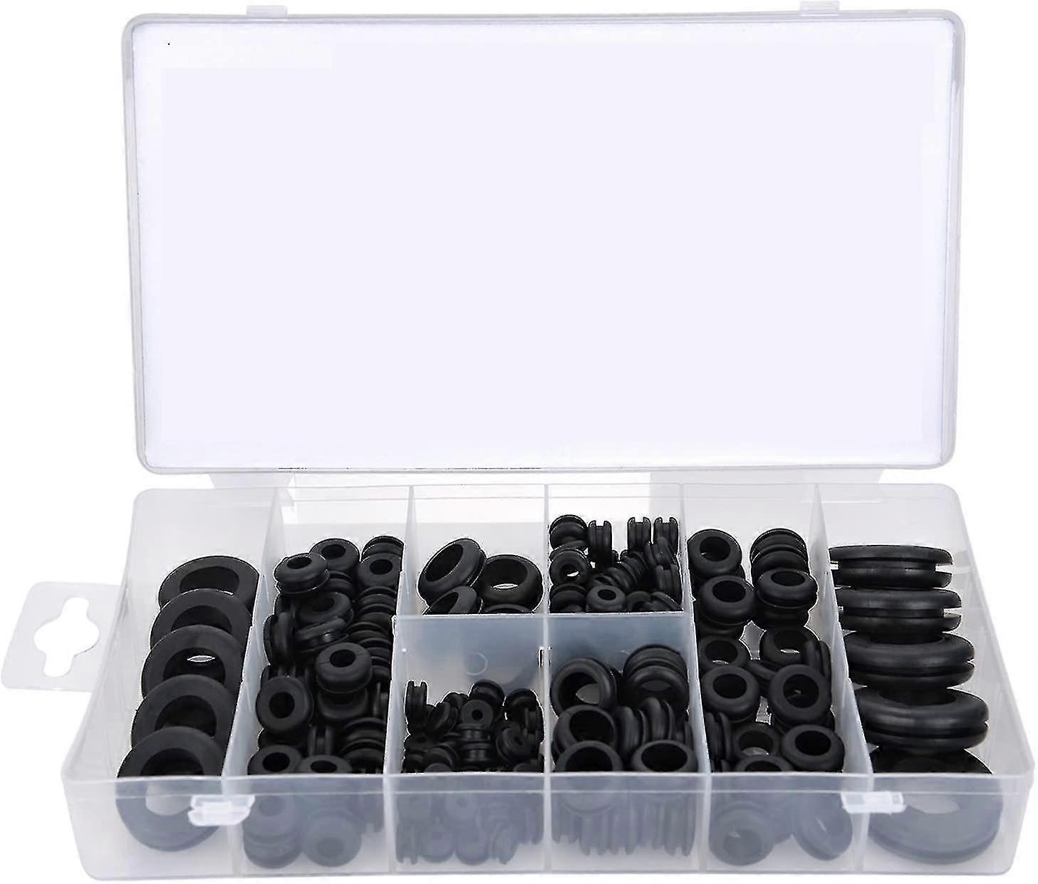 200 Pcs Rubber Grommet Set Harness Wire Seal