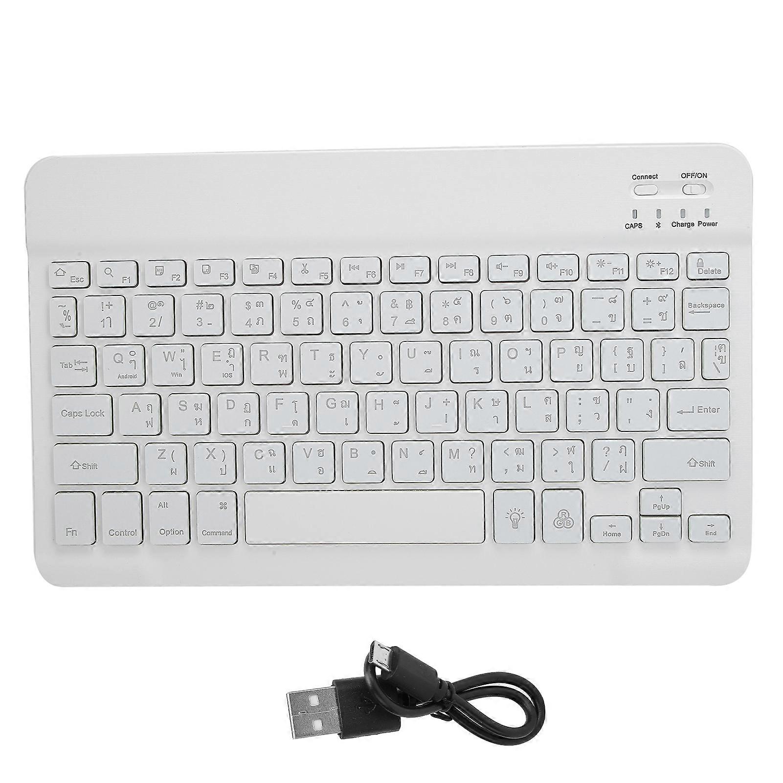 Wireless Bluetooth Keyboard with RGB Backlight for Phone and Tablet