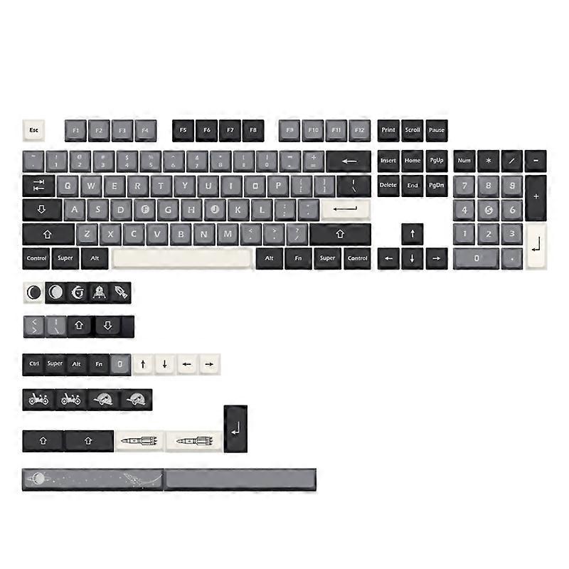 XDA ارتفاع صبغ التسامي Keycaps للوحة المفاتيح الميكانيكية Cherry MX 133 مفتاحا