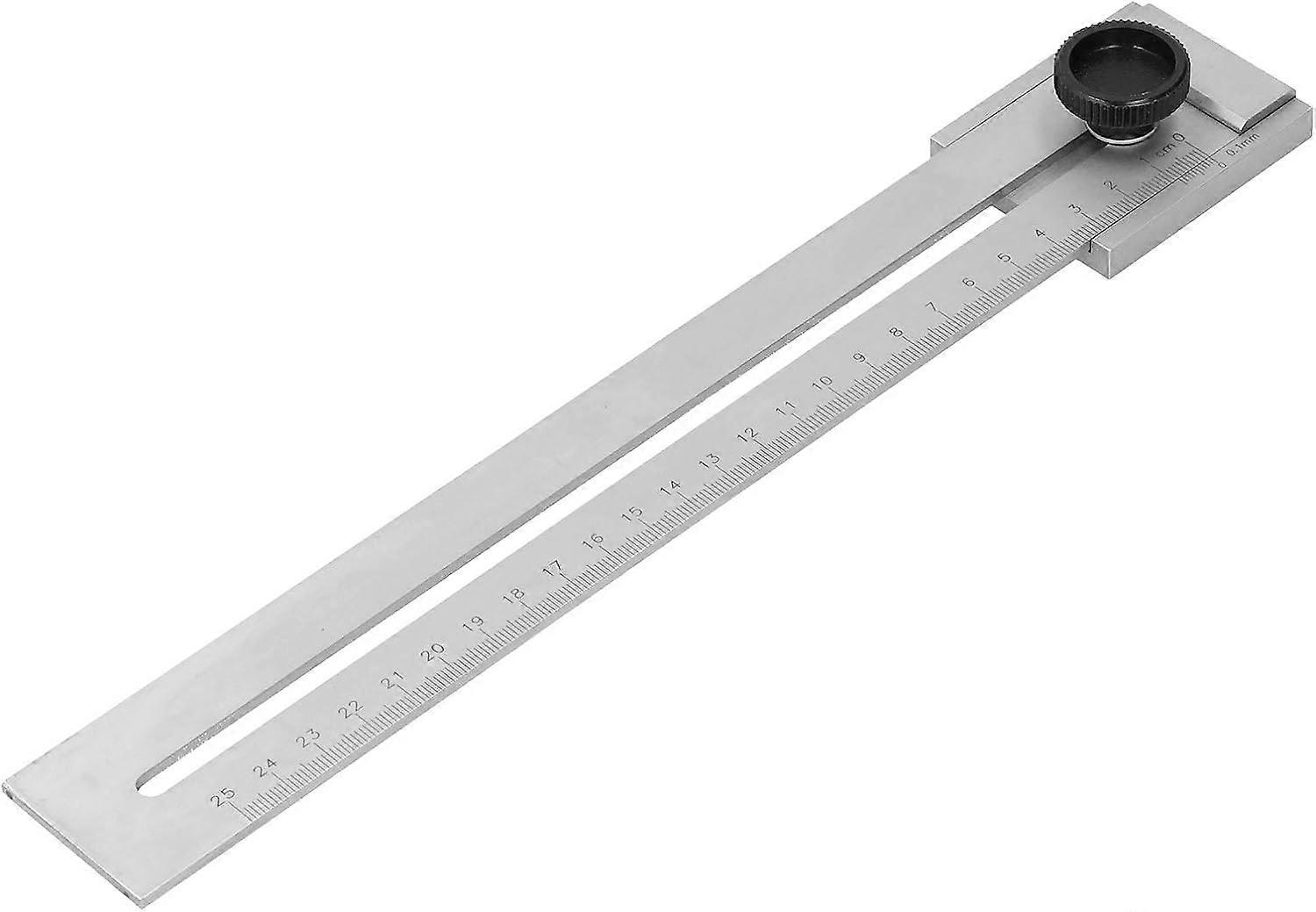 Sliding Line Ruler, Carbon Steel Parallel Ruler, Precision Ruler for Marking in Woodworking Machiner
