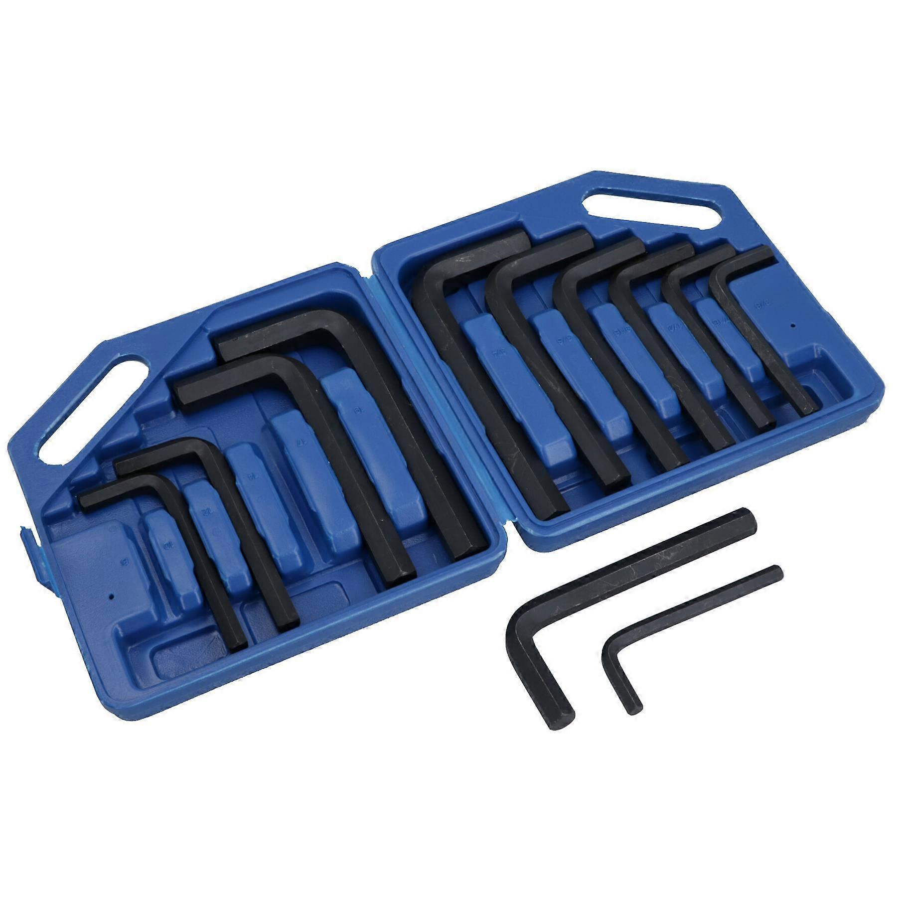 Jumbo Allen Hex Key Set Metric AF Imperial 12pc Set Large Sizes Allan Alan TE233