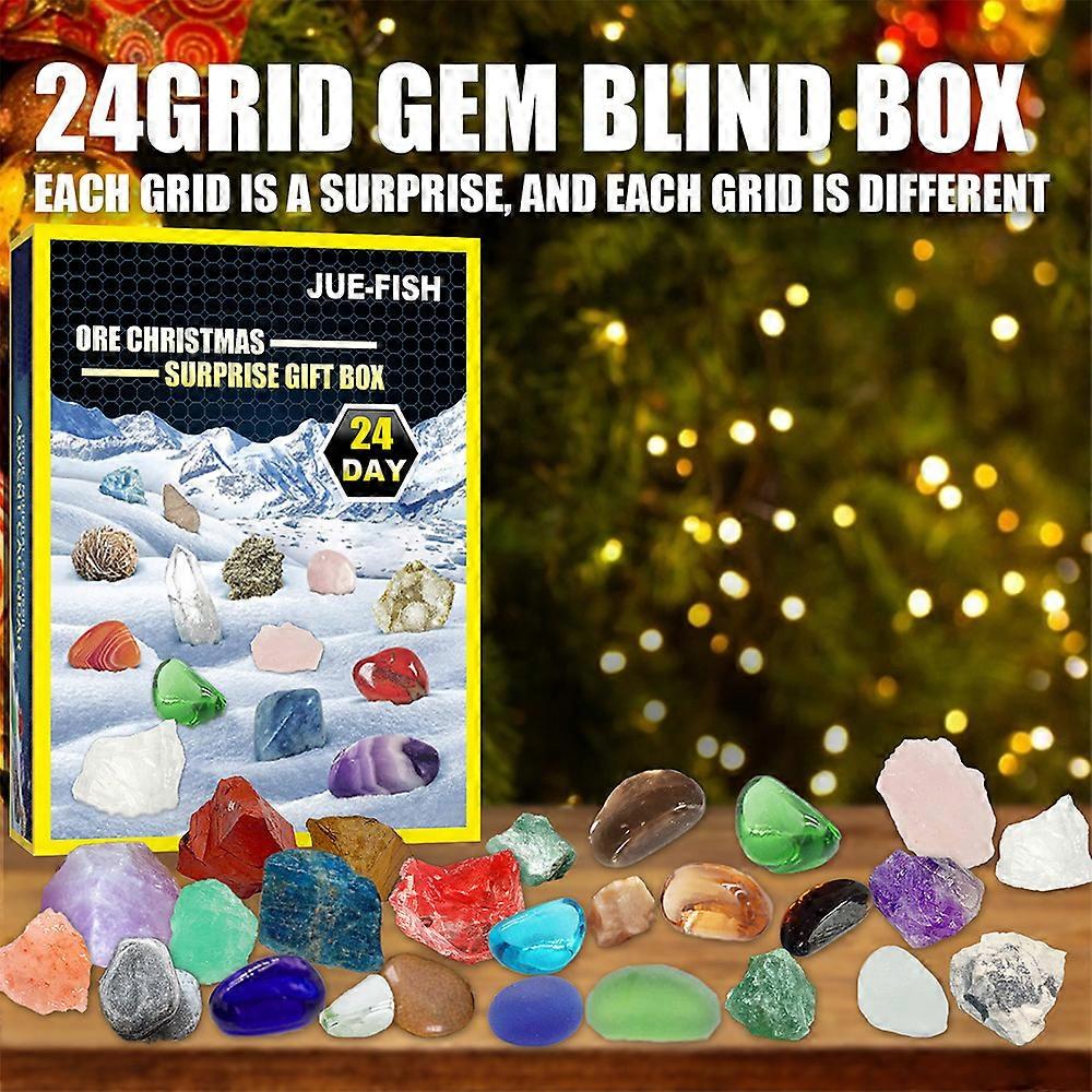 24 Grids Merry Christmas Countdown Calendar Advent Ore Blind Box Festive Gifts