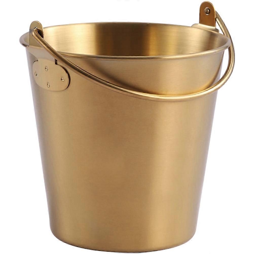 Stainless Steel Container Tin Pail Containers Drinks Bucket Pails Tiny Metal Buckets French Fry Bucket Portable Ice Bucket
