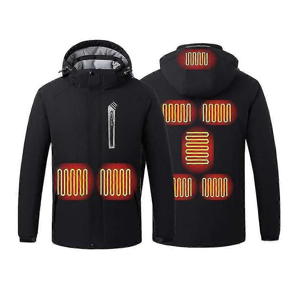 Men Heated Jacket 8 Heating Areas Warm Jacket