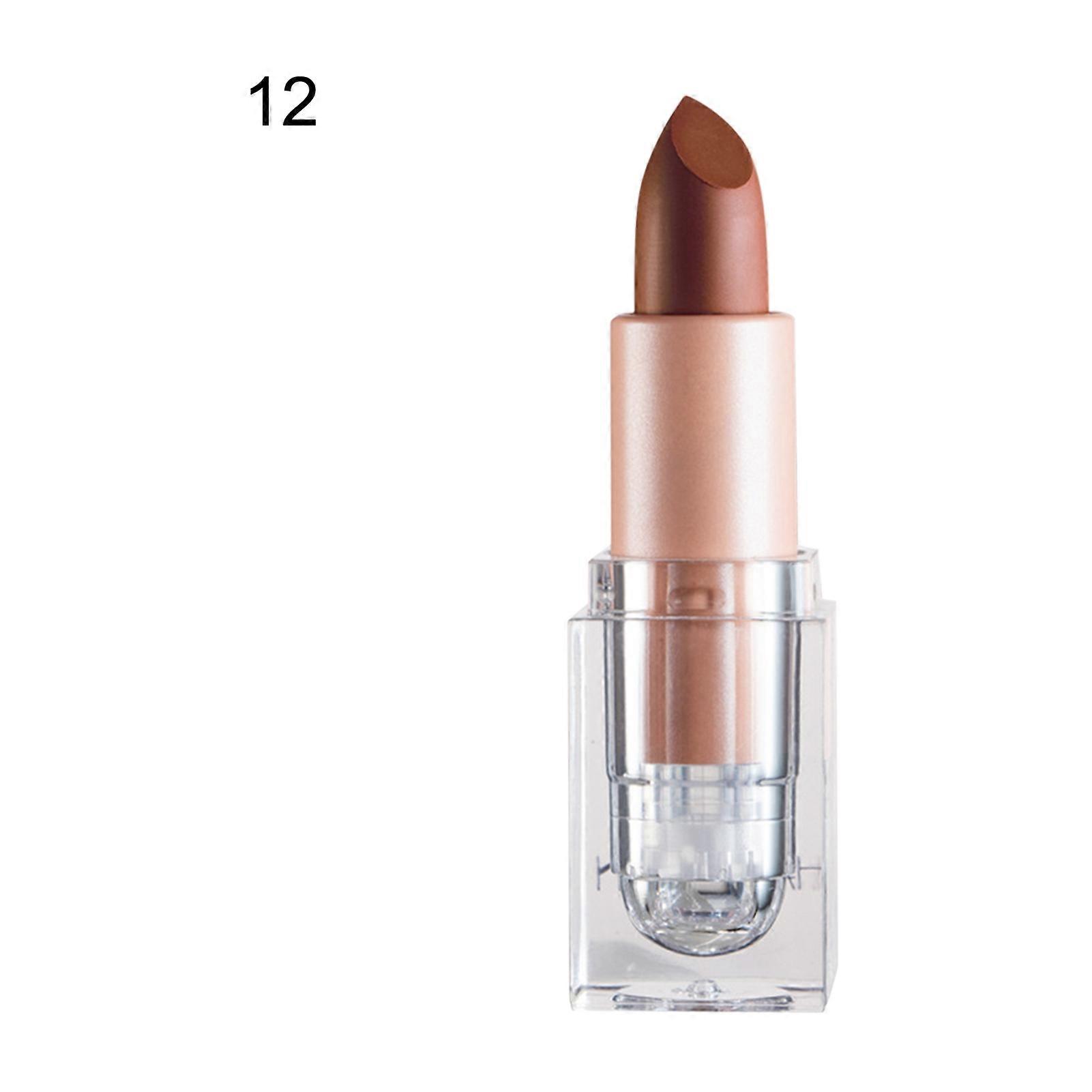 3.5g Lipstick Ice Cube Shape Matte Effect Mini Bean Paste Pink Color Waterproof Lipstick for Daily Use QinHai