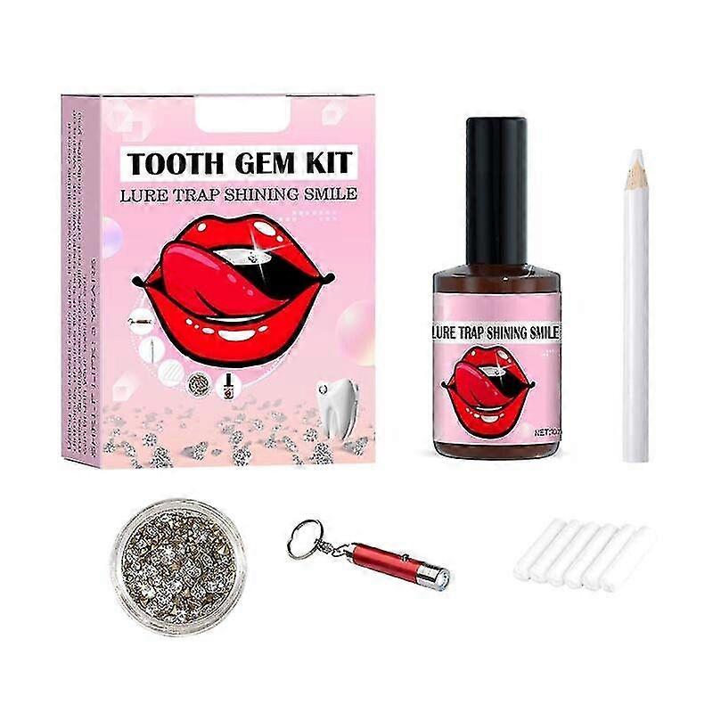 Tooth Gem Kit, Diy Tooth Gem Kit With Curing Light And Glue