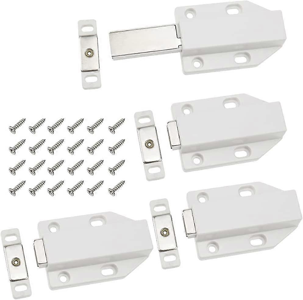2023 - 4Pcs Push to Open Door Catches Touch Latch Push to Open Magnetic Door Latches Catch Cupboard