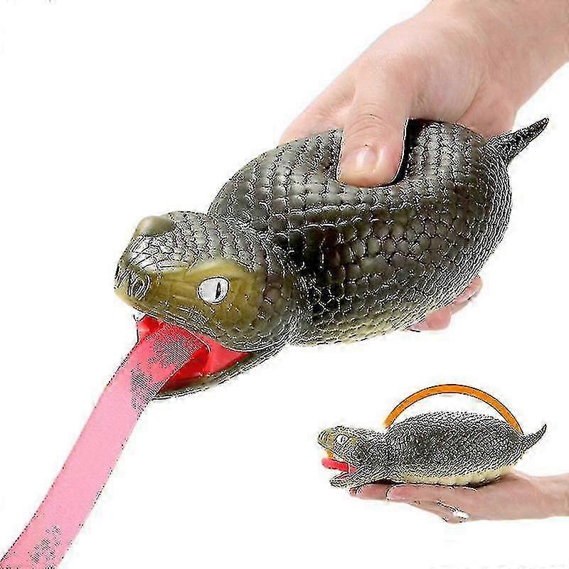 New Tricky Toy Fat Little Snake Sticking Out Tongue Little Snake Prank Funny Trick People Relieve Stress