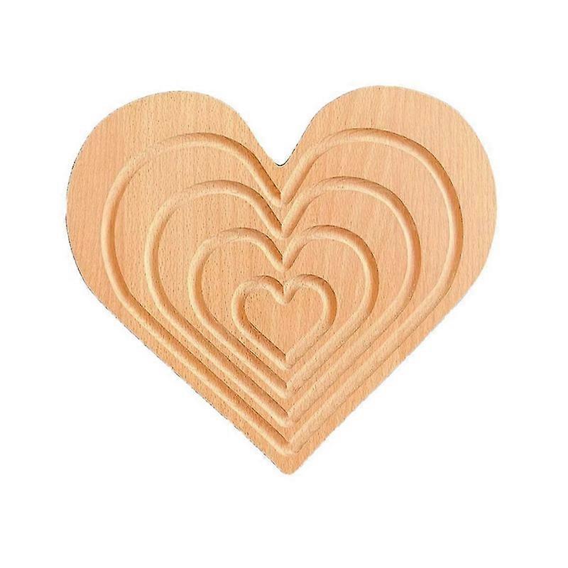 ハートトレイオーナメント木製トレイケーキトレイコーヒーパンプレート農家ホームデコレーション