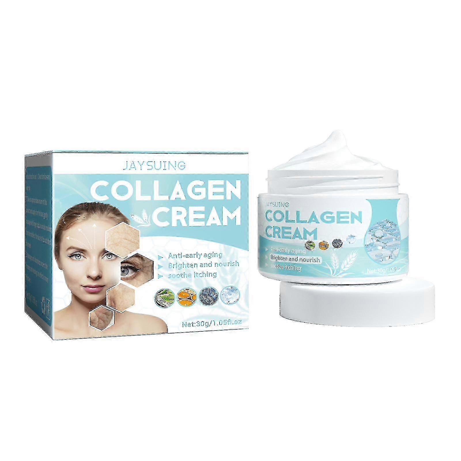 Jaysuing Collagen Cream Verstevigende anti-aging huid Hydraterende Moisturizing M