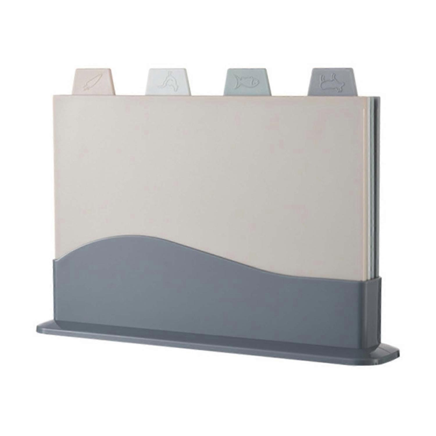 1 Set Kitchen Cutting Board Classification Icon Double Sided Nordic Style Non-stick Cut Vegetable