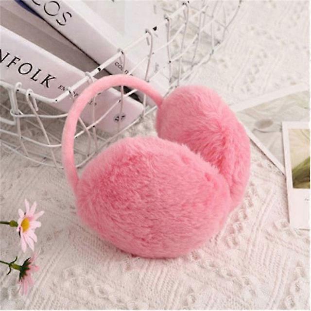 1Pcs Pink White Earmuffs Cute Autumn Winter To Keep Warm Comfortable Unisex Warmers Imitation Rabbit Plush Ear Muff