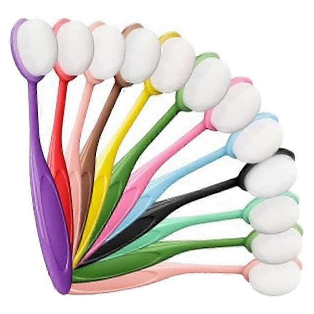 12Pcs Colored Ink Blending Brushes, Crafting Ink Background Blender for Blender Paper Stencil, Pain