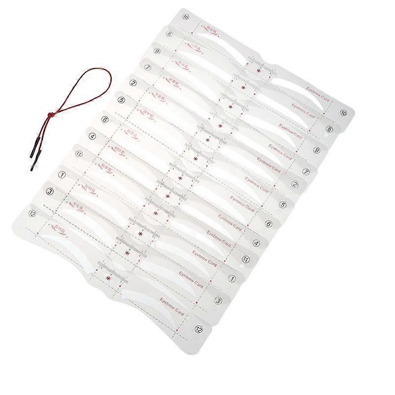 12 Pcs Silicone Eyebrow Sticker Eyebrow Template Thrush Artifact Makeup Tools
