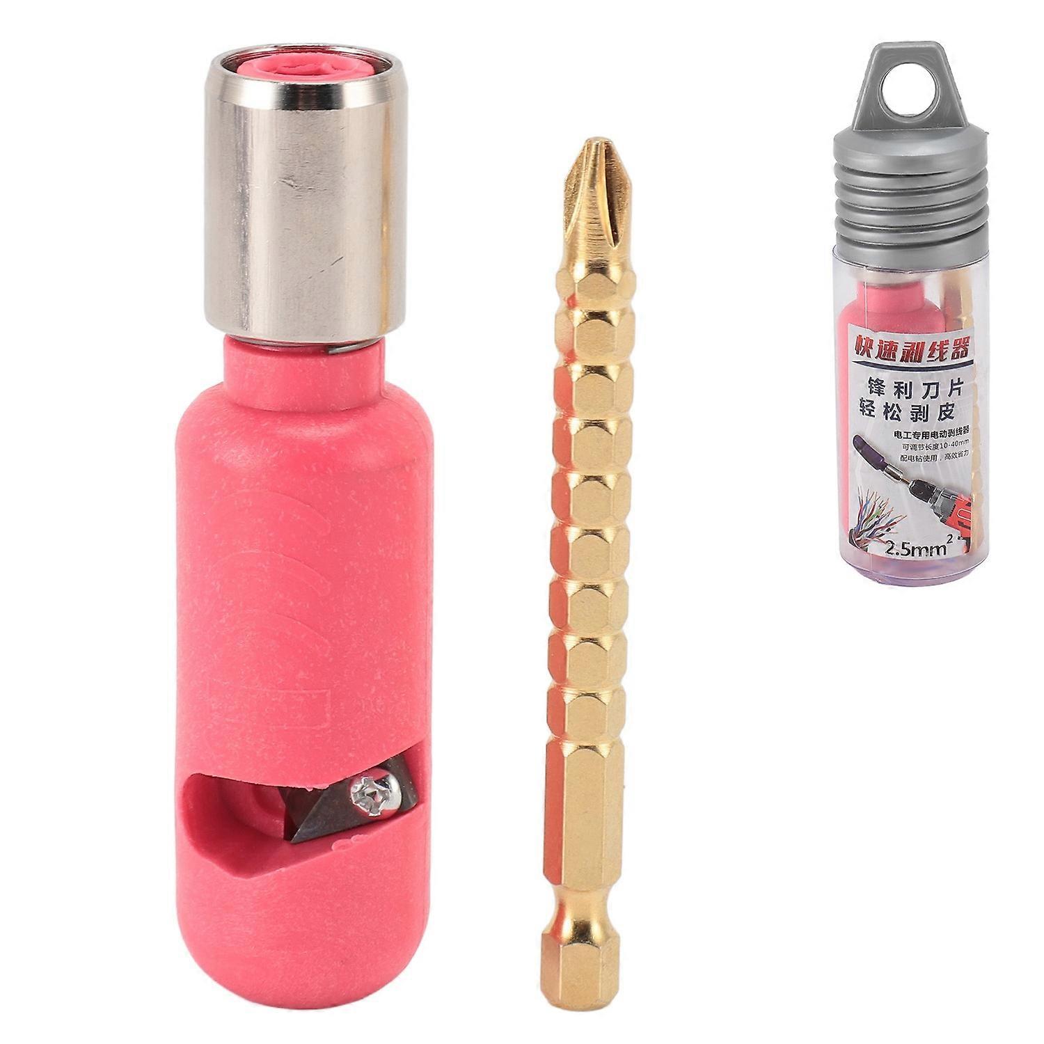 Wire Stripping Twisting Tool Professional Electric 2.5mm² Stripper Set Portable Quick Connector for 