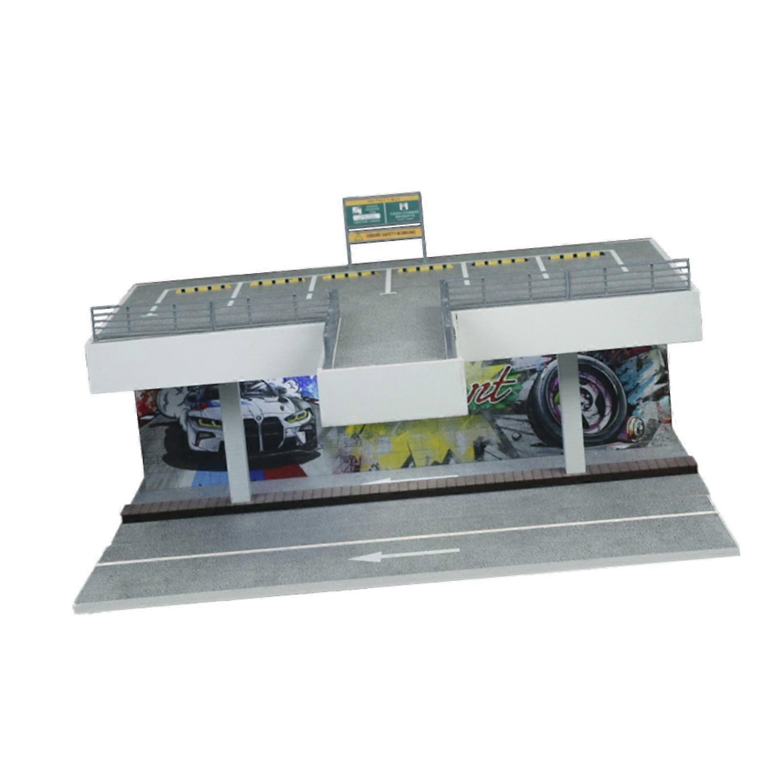 1:64 Scale Two Layer Open Air Parking Lot Model for Collectors Gifts Alloy Car