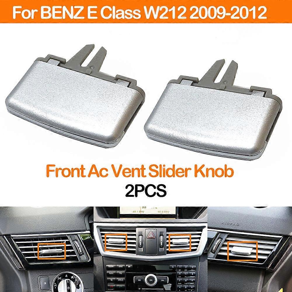 Front Dash Air Conditioner AC Vent Outlet Grille Slider Knob Repair Kit For Mercedes Benz E Class W212 2009-2013 E250 E300 E350