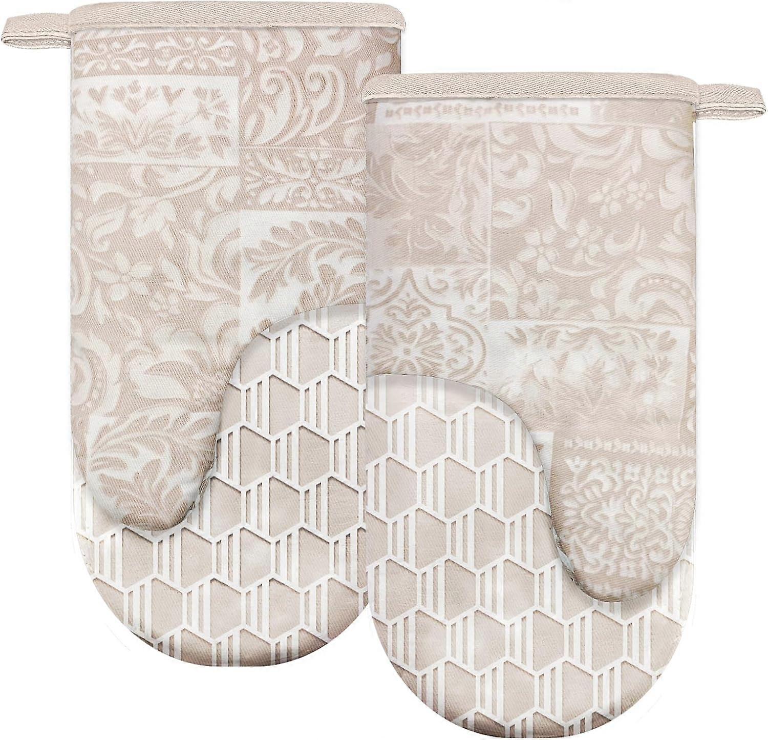 Silicone Oven Mitts, Heat Resistant and Slip Resistant