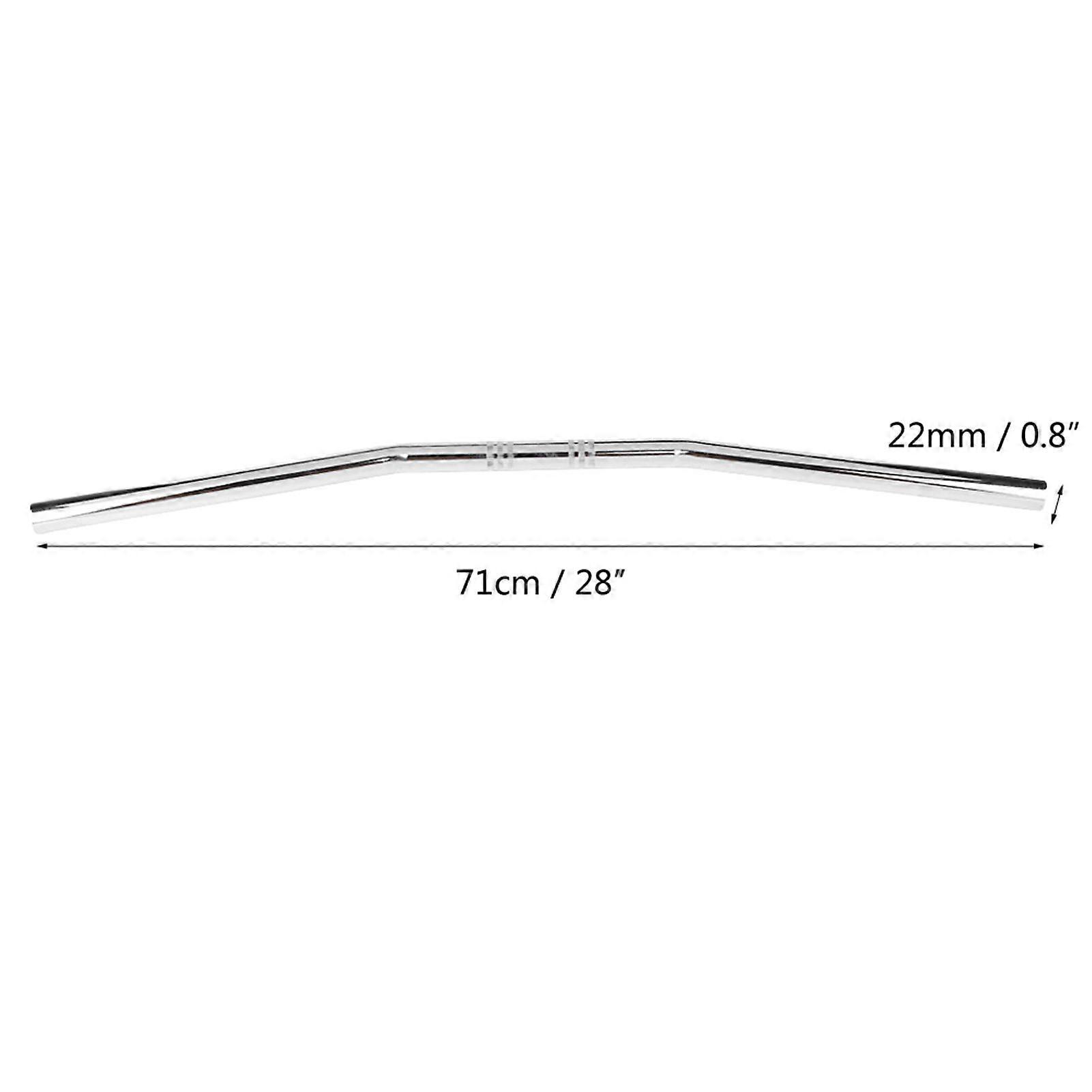 7/8Inch 22MM Motorcycle Retro Bend Handlebar Handle Bar Black