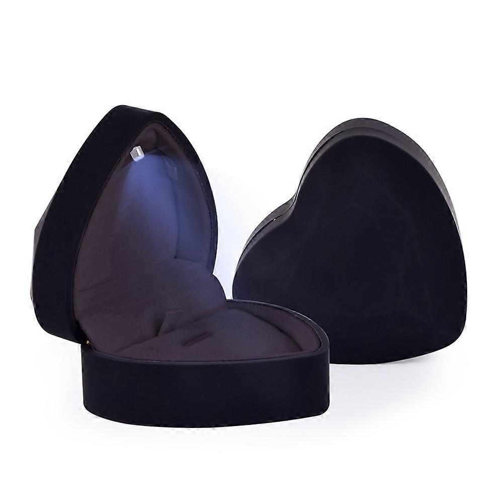 Ring Box, Wedding, Party, Valentine's Day, LED Light, Storage, Display