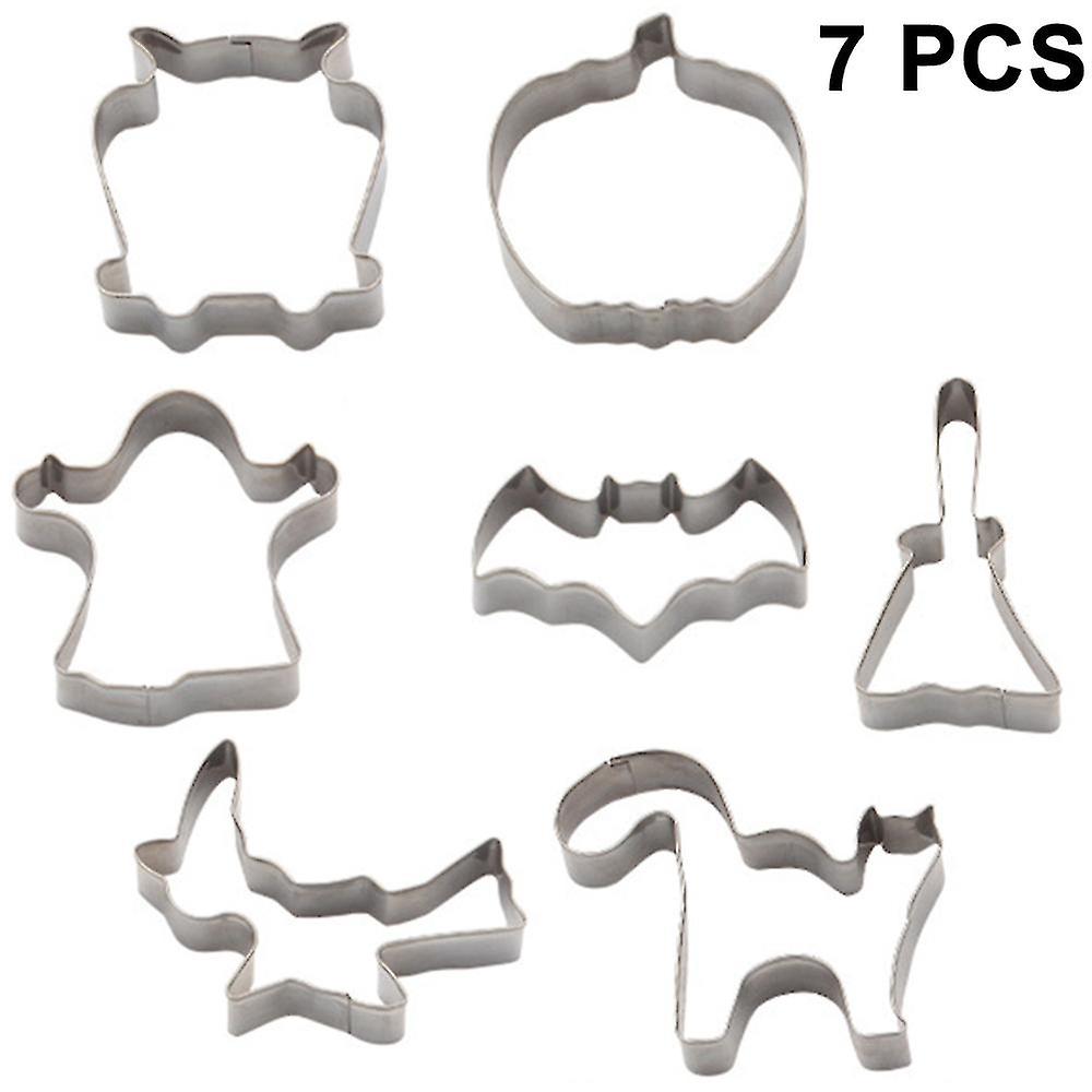 7pcs Halloween Cookie Cutter Cake Biscuit Moulds