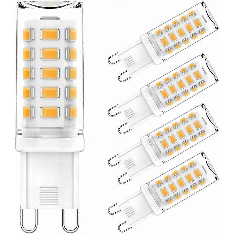G9 LED電球、3.5W、35Wハロゲン相当、ウォームホワイト、5個入り