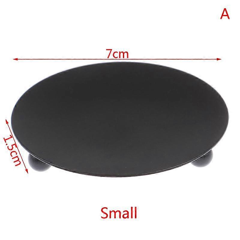 Mini Wrought Iron Candle Holder Creative Simple Geometric Saucer Romantic Candle Cup Table Decoration
