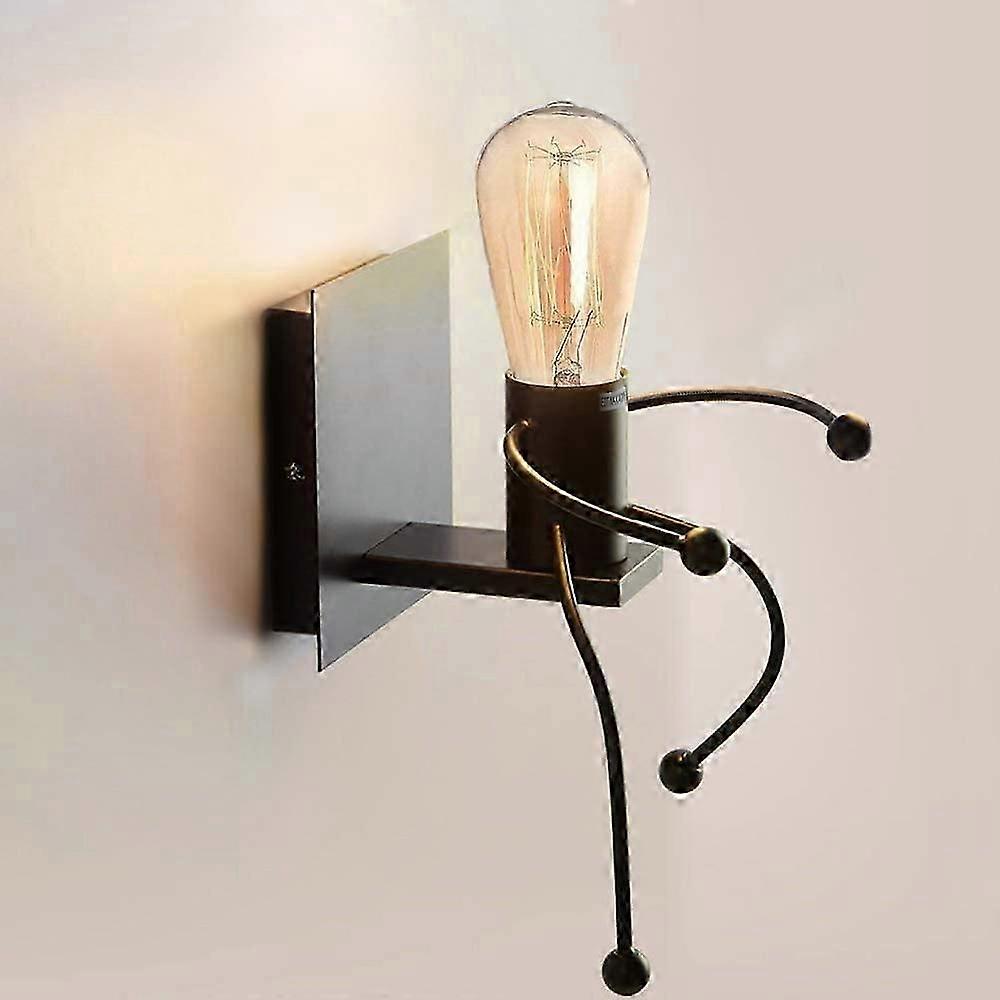 Industrial Light Retro Light Creative E27 Iron Art Deco for Living Room Bedroom Wall Lamp